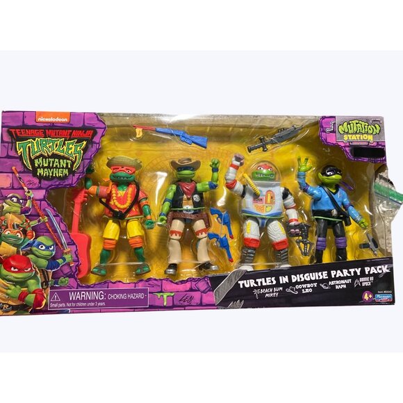 Teenage Mutant Ninja Turtles Mutant Mayhem Turtles In Disguise Party Pack - Picture 1 of 16